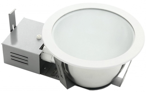 Встраиваемые даунлайты светильники ORION SOP IP44 с опаловым рассеивателем под компактные люминесцентные лампы.