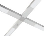 Профильные линейные светильники - световые линии Decor T5 OP, соединенные крестом