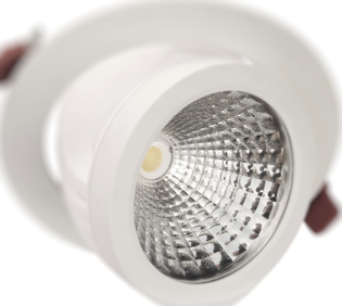 Встраиваемые поворотные светодиодные светильники серии AQUARIUS LED в литом алюминиевом корпусе белого цвета