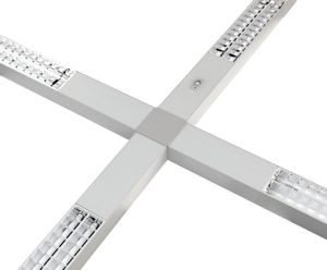 Линейные накладные светильники Decor D T5 PAR, соединенные крестом