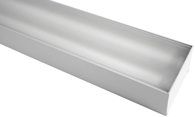 Линейные потолочные светильники из алюминиевого профиля Decor D T5 PRZ с призматическим рассеивателем