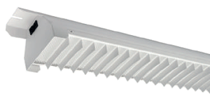 Модульные светильники светодиодного торгового освещения Blade WHT LED в белом стальном корпусе, с белым отражателем, белыми стальными поперечинами и призматическим рассеивателем