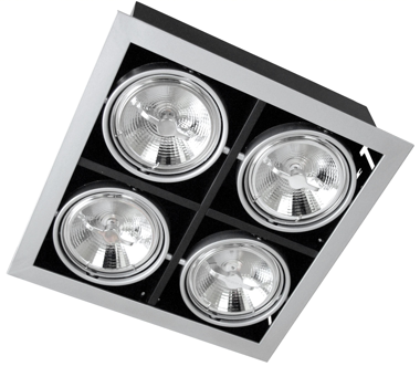 Светодиодные карданные светильники PEGASUS LED 4x